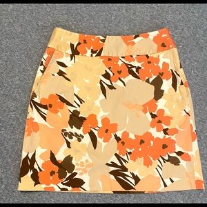 ANN TAYLOR LOFT FLORAL PRINT MINI SKIRT